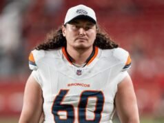 Luke Wattenberg dari Broncos C dan DT Malcolm Roach menyetujui perpanjangan kontrak